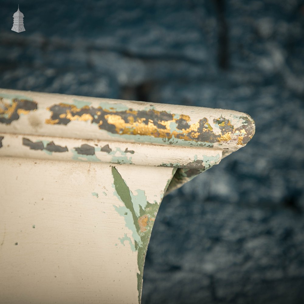 Uplighter Wall Lights, Pair of Repurposed Wall Vents, White Distressed Paint Finish