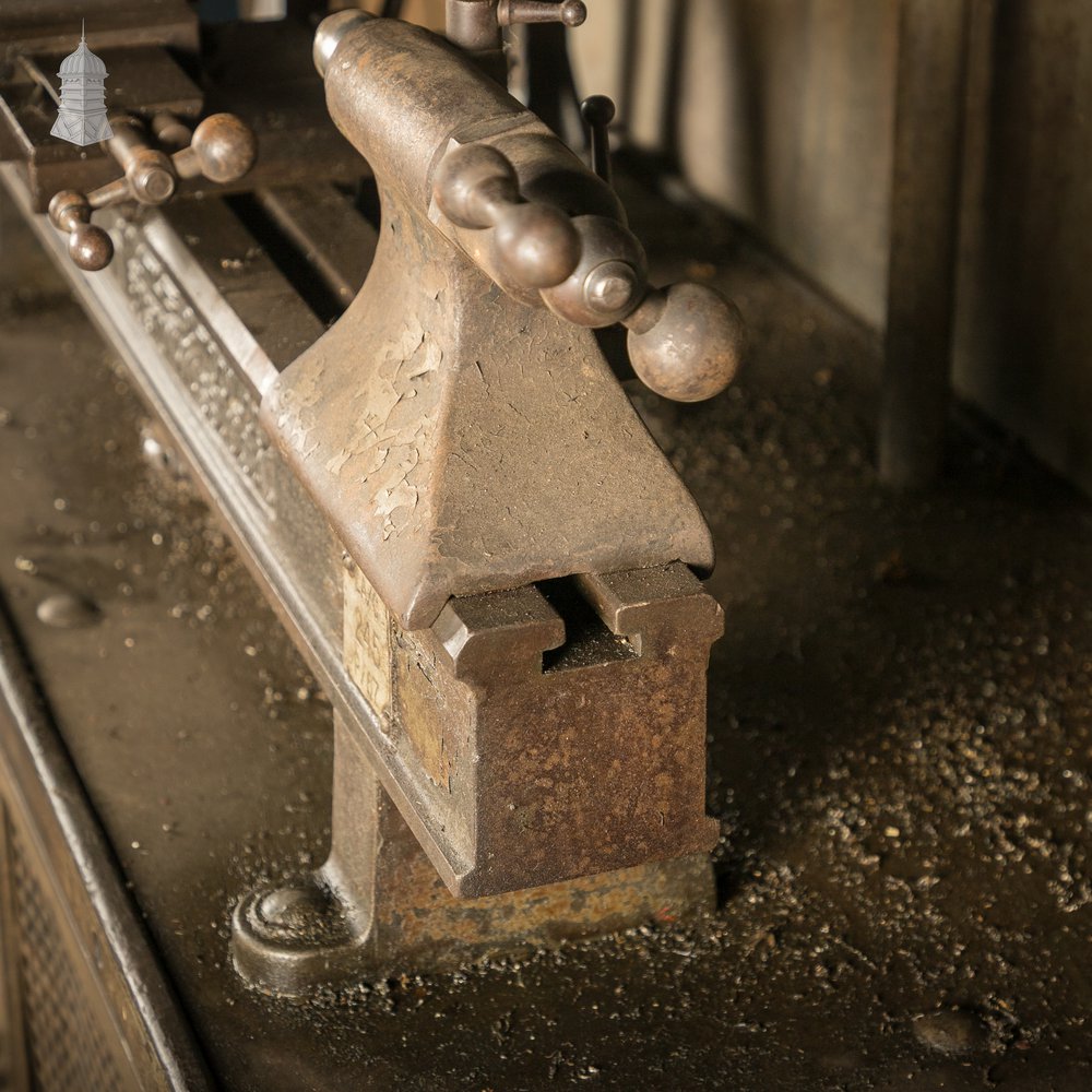 Hjorth Precision Bench Lathe with Original Cast Iron Cabinet and Accessories