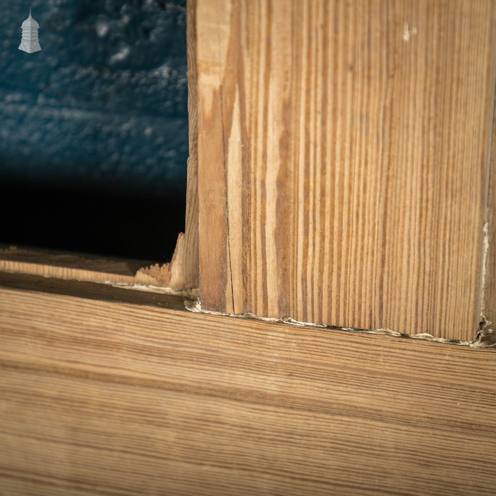 Half Glazed Door, 4 Panel Pine with Indent Details