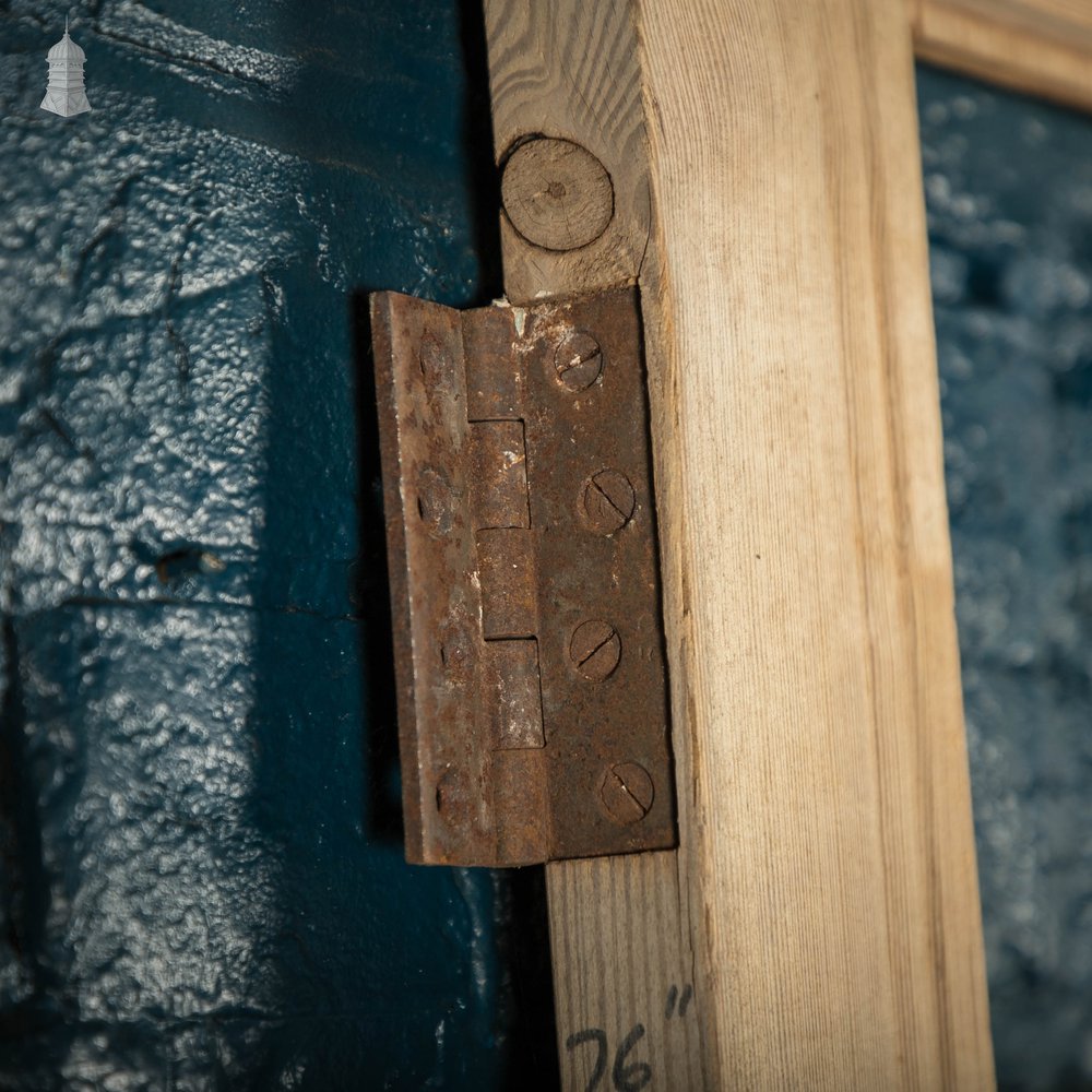 Half Glazed Door, 4 Panel Pine with Indent Details