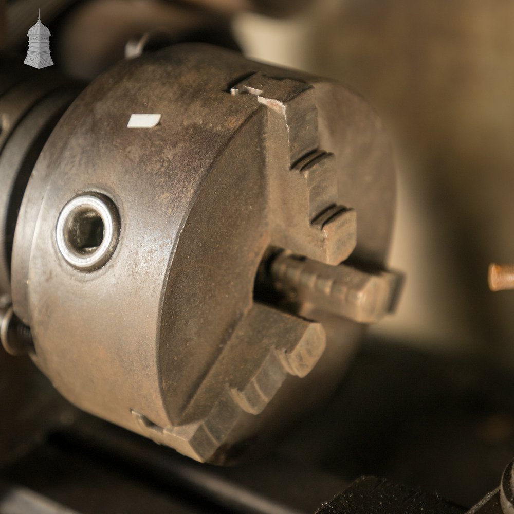 Hjorth Precision Bench Lathe with Original Cast Iron Cabinet and Accessories