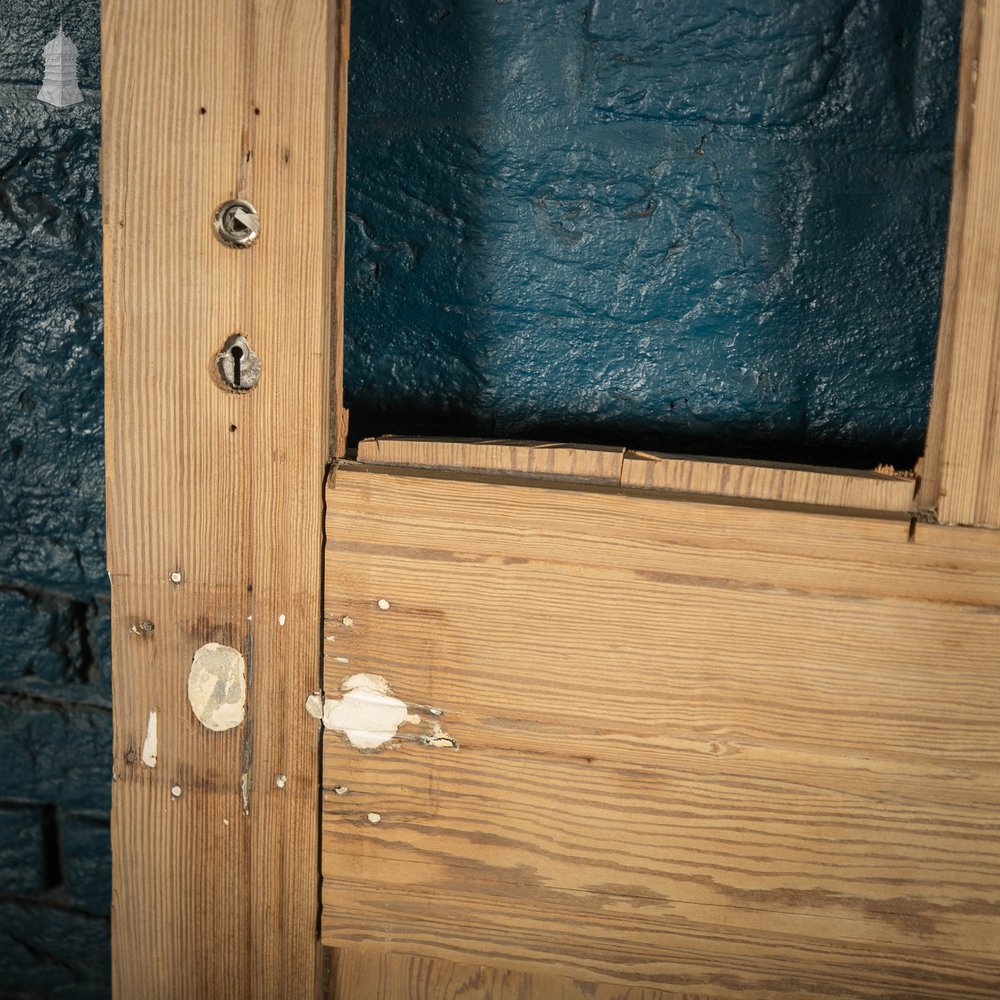 Half Glazed Door, 4 Panel Pine with Indent Details