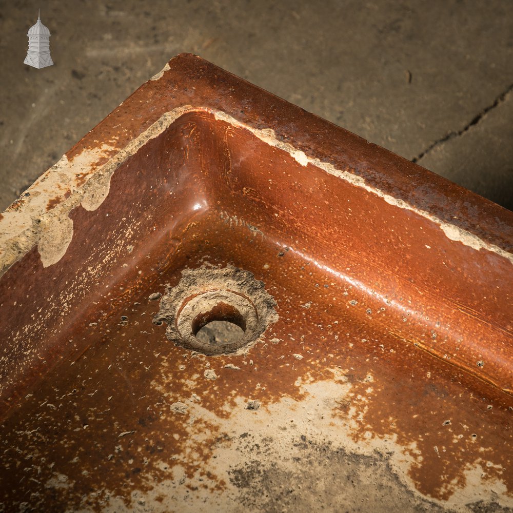 Shallow Trough Sink, Salt Glazed