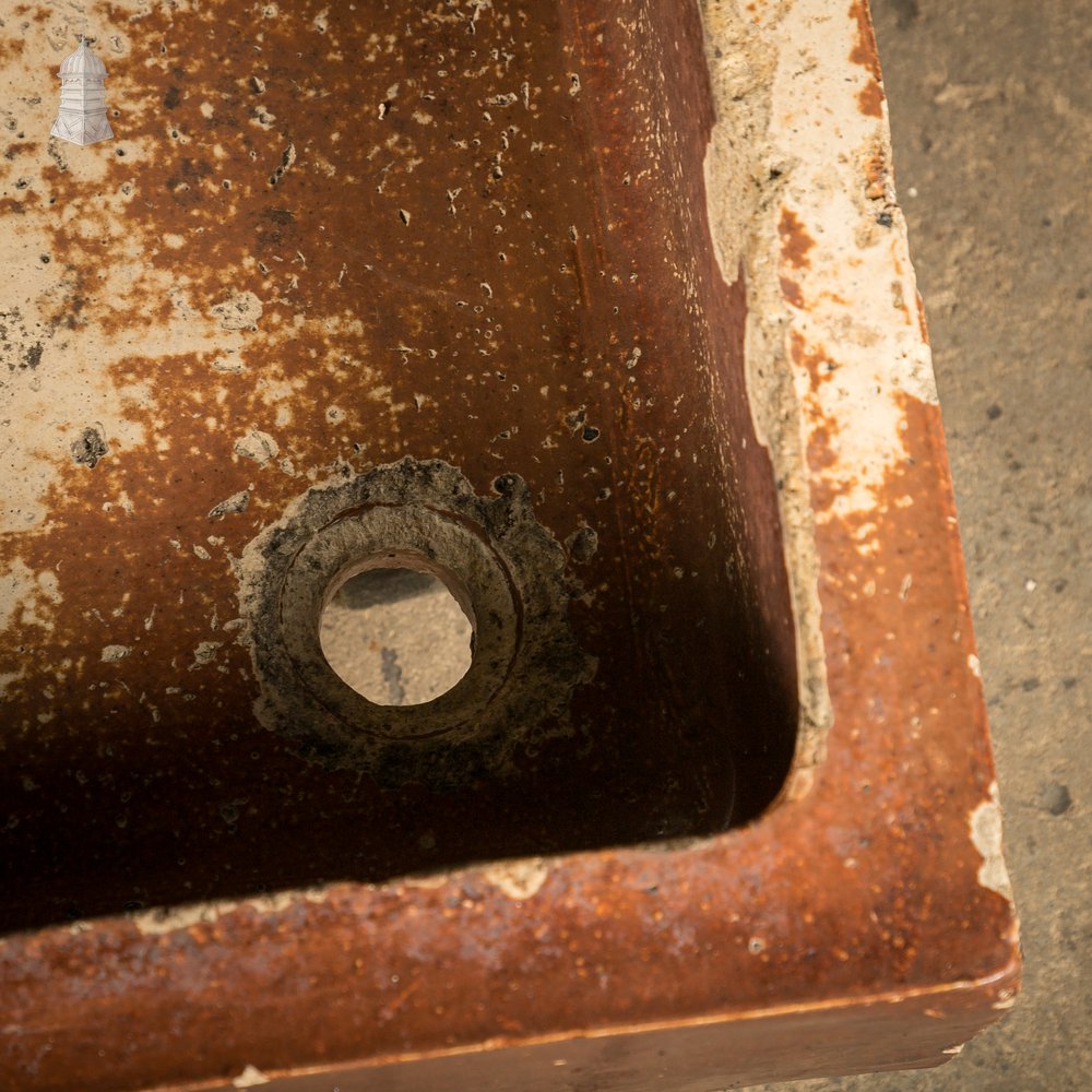 Shallow Trough Sink, Salt Glazed