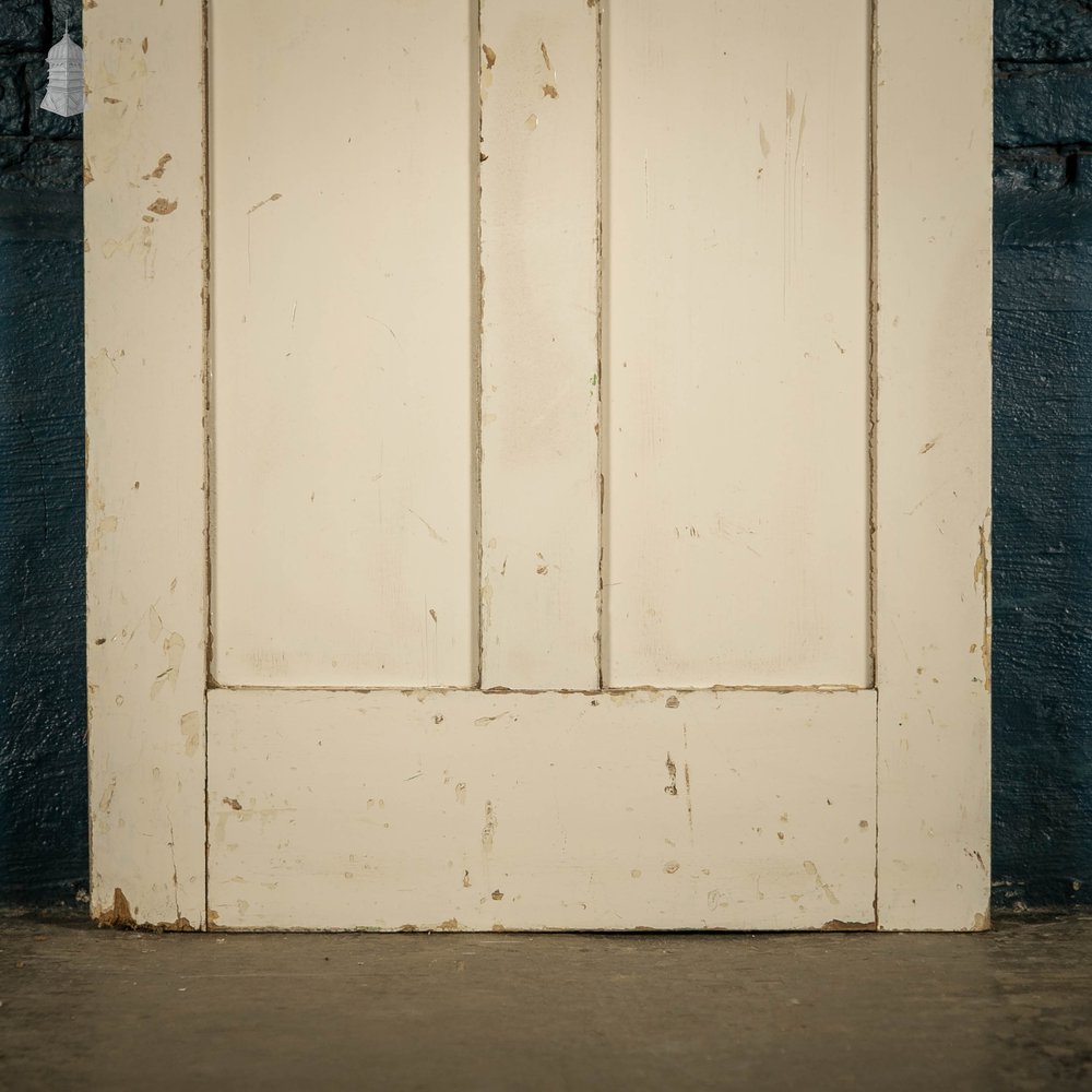 Pine Panelled Door, 4 Panel White Painted