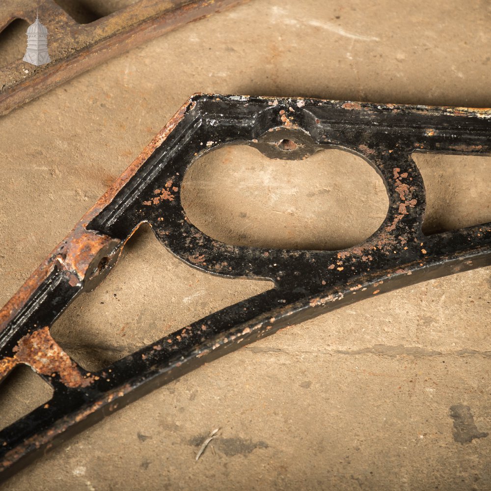 Greenhouse Brackets, Victorian Cast Iron, Batch of 7