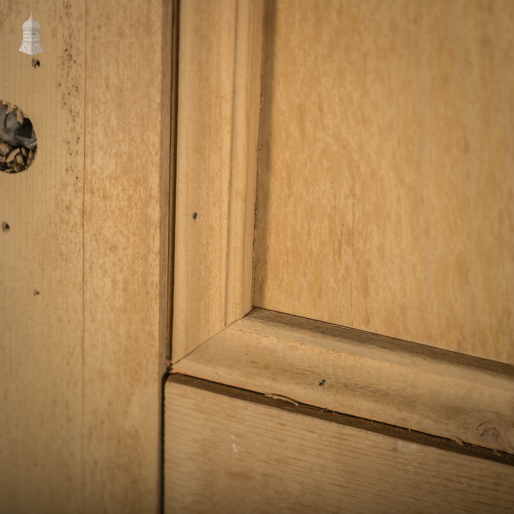 Pine Panelled Door, Victorian moulded 4 Panel