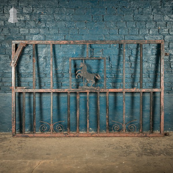 Gate with Prancing Horse Motif