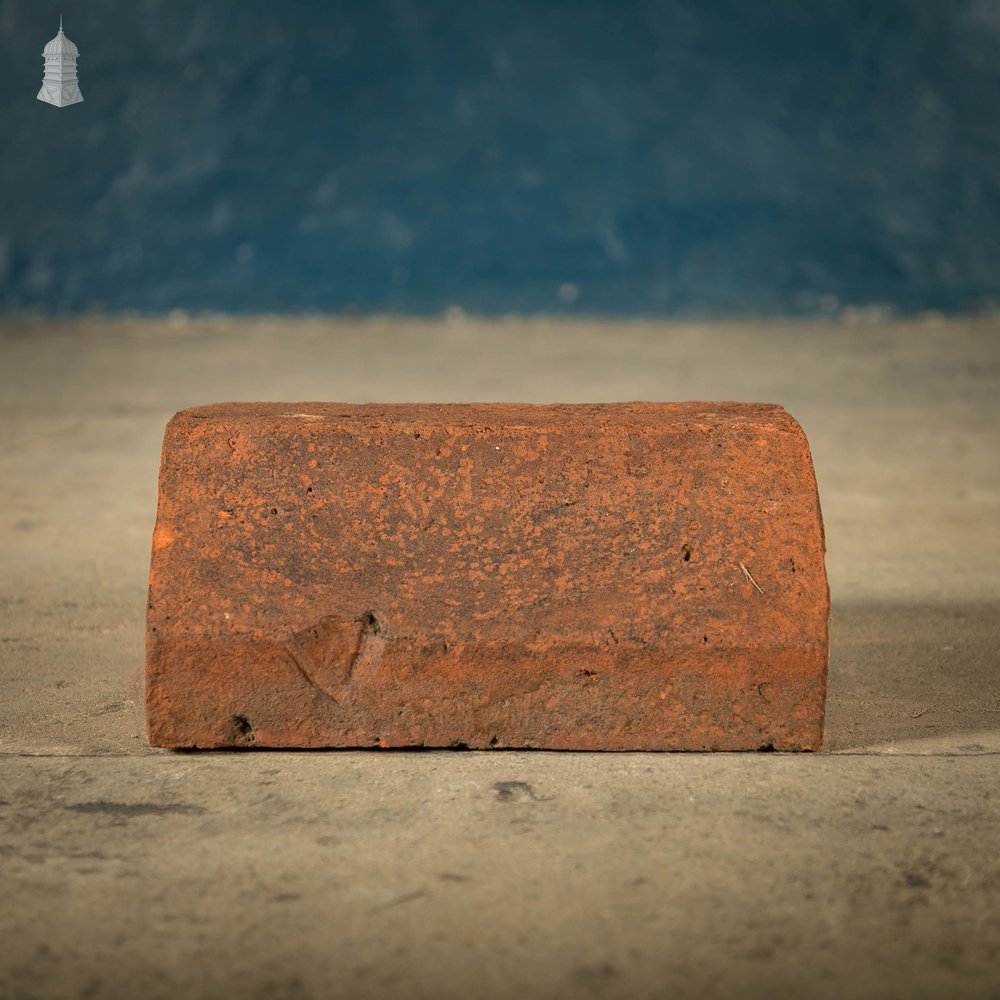 Reclaimed Wall Copings, 19th C Weathered Red Clay, Batch of 48 – A Run of 13 Linear Meters