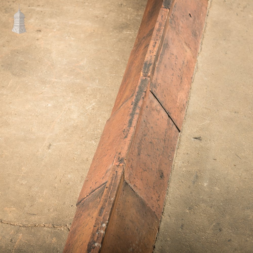 Capped Ridge Tiles, Batch of 18 - A Run of 5.5 Metres