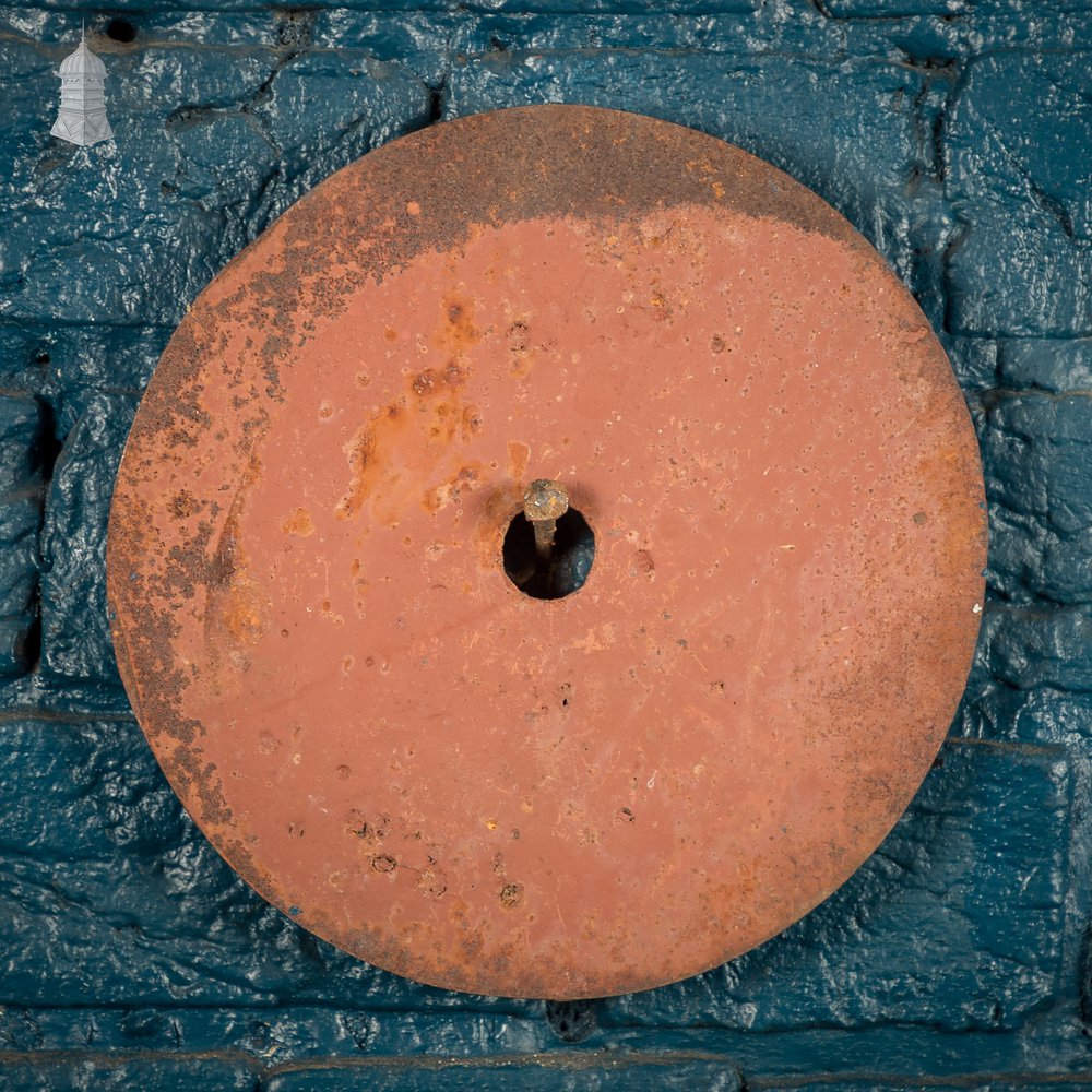 Bullseye Pattress Plates, 4 Cast Iron Wall Tie Plates