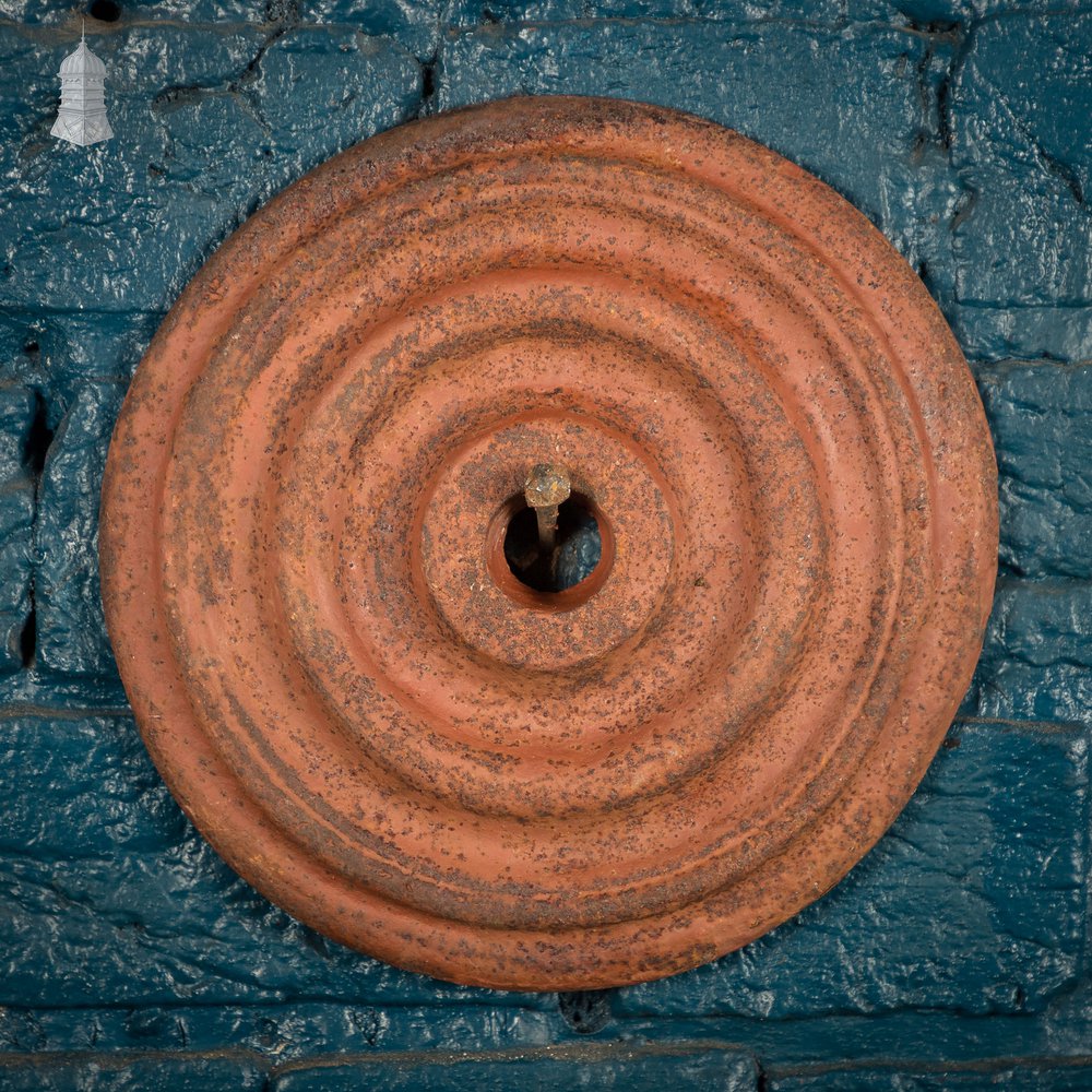 Bullseye Pattress Plates, 4 Cast Iron Wall Tie Plates