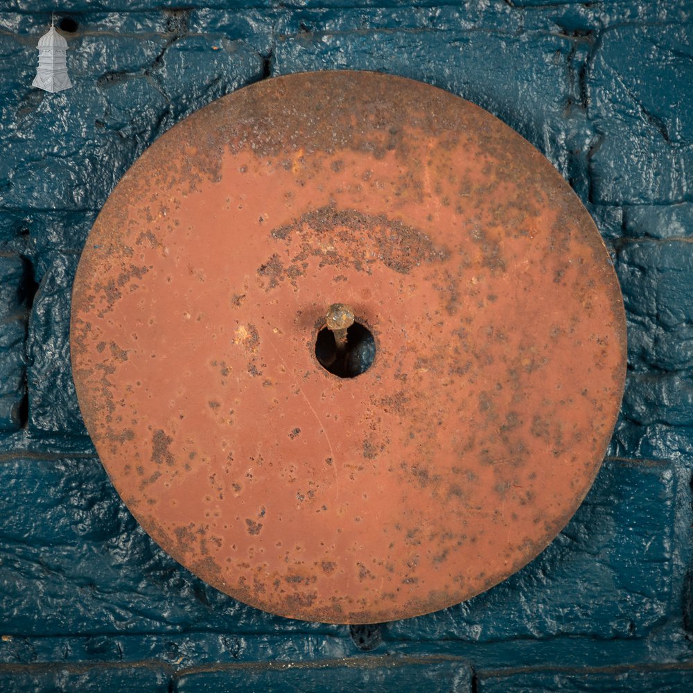 Bullseye Pattress Plates, 4 Cast Iron Wall Tie Plates