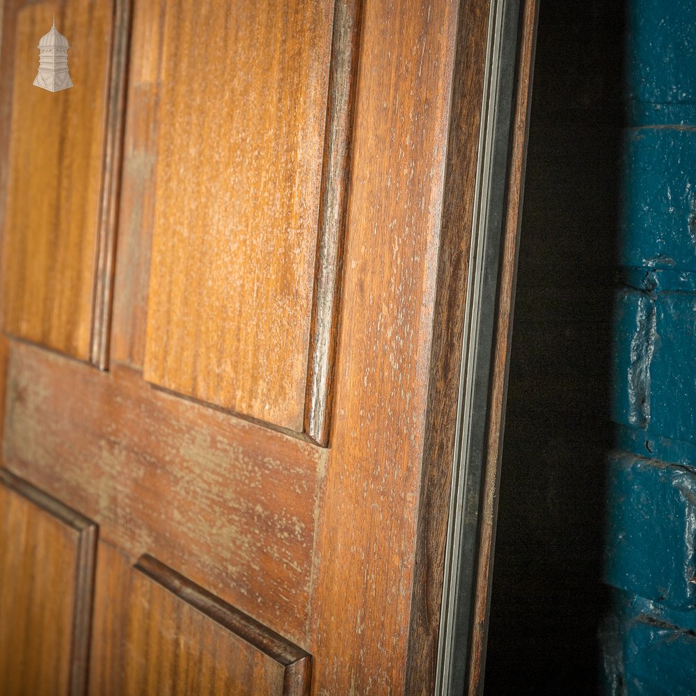 Paneled Hardwood Double Doors, Early 20th C, Mahogany