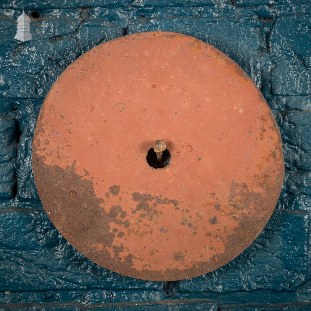 Bullseye Pattress Plates, 4 Cast Iron Wall Tie Plates