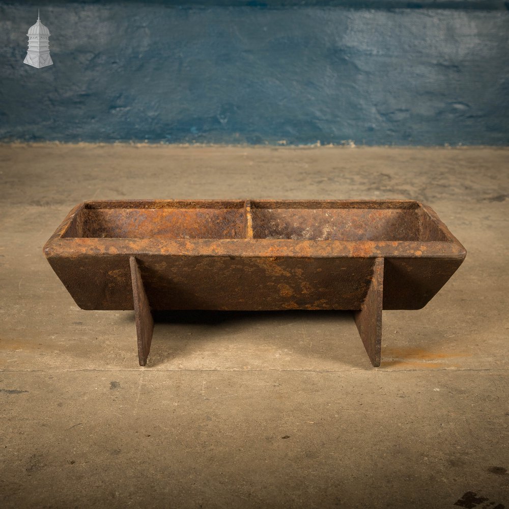 Cast Iron Trough, Compact Triangular-Profile