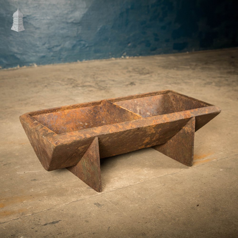 Cast Iron Trough, Compact Triangular-Profile