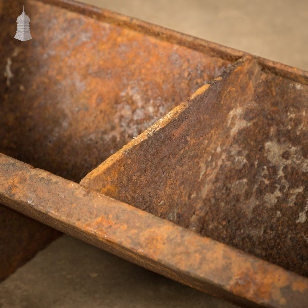 Cast Iron Trough, Compact Triangular-Profile