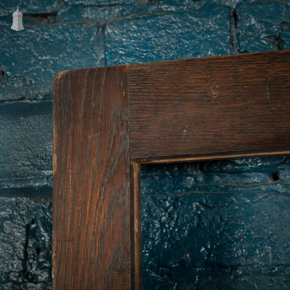 Oak Paneled Door, 5 Panel with Brass Hardware Missing Glazing