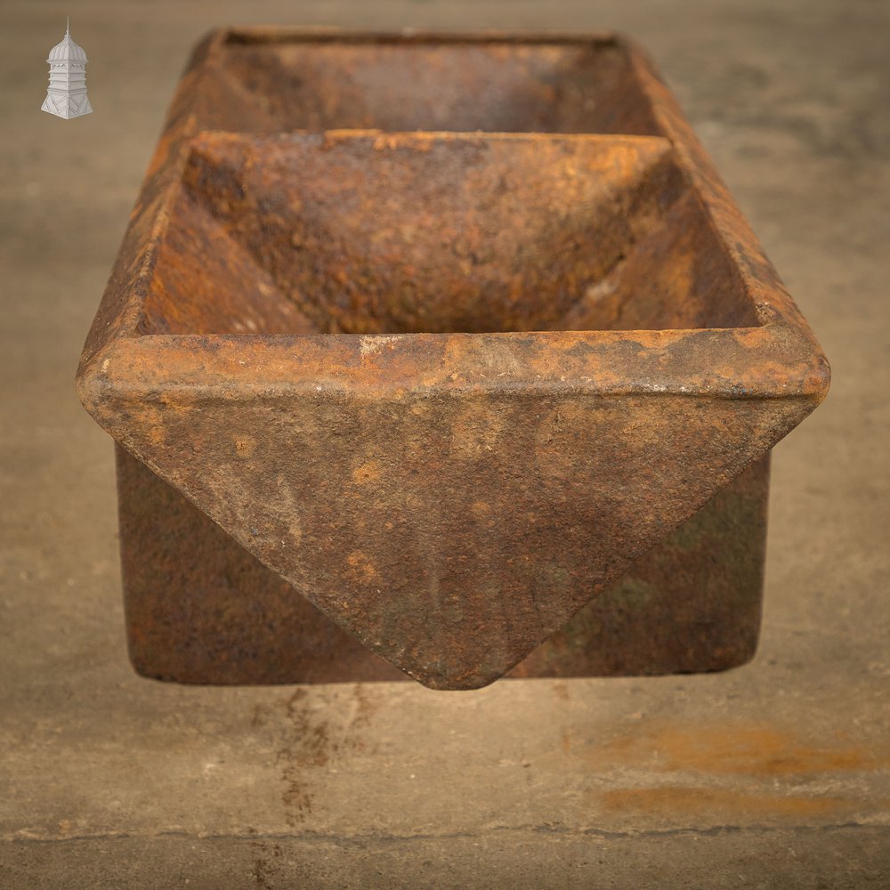 Cast Iron Trough, Compact Triangular-Profile