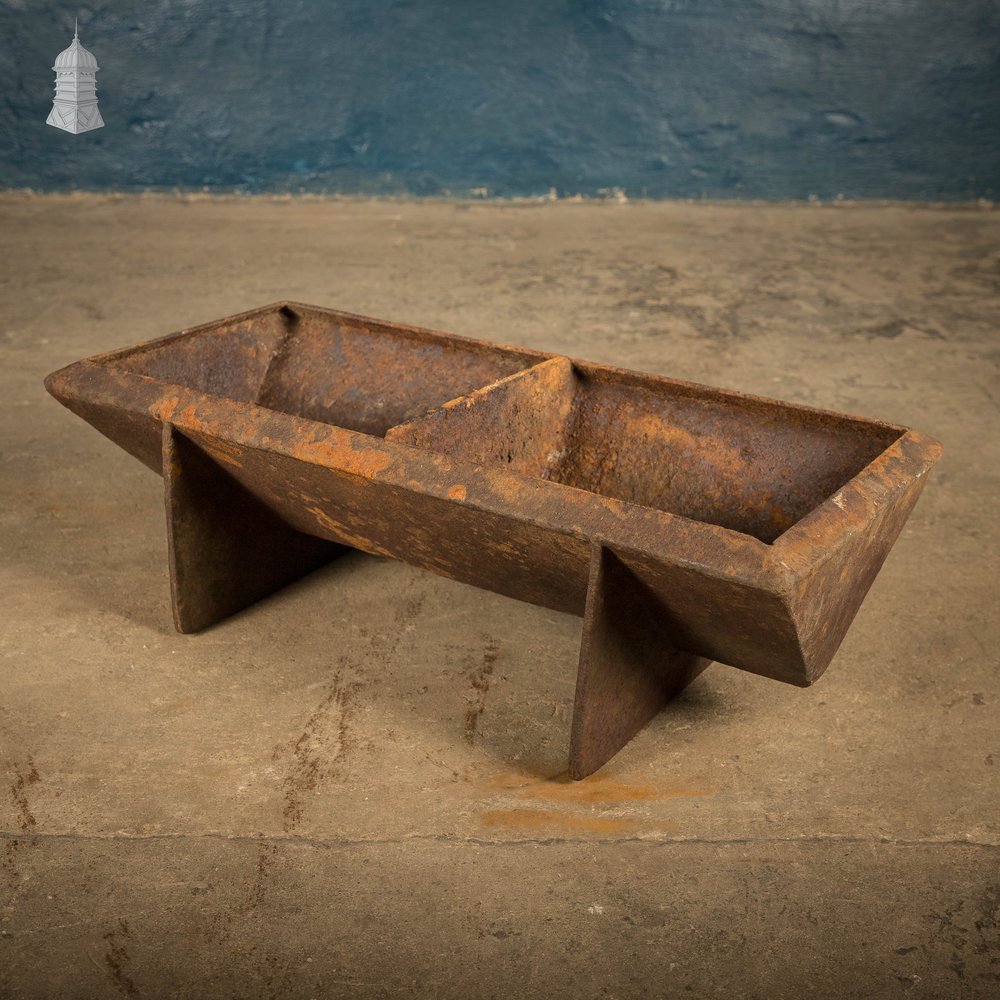 Cast Iron Trough, Compact Triangular-Profile