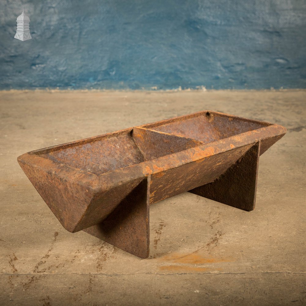 Cast Iron Trough, Compact Triangular-Profile