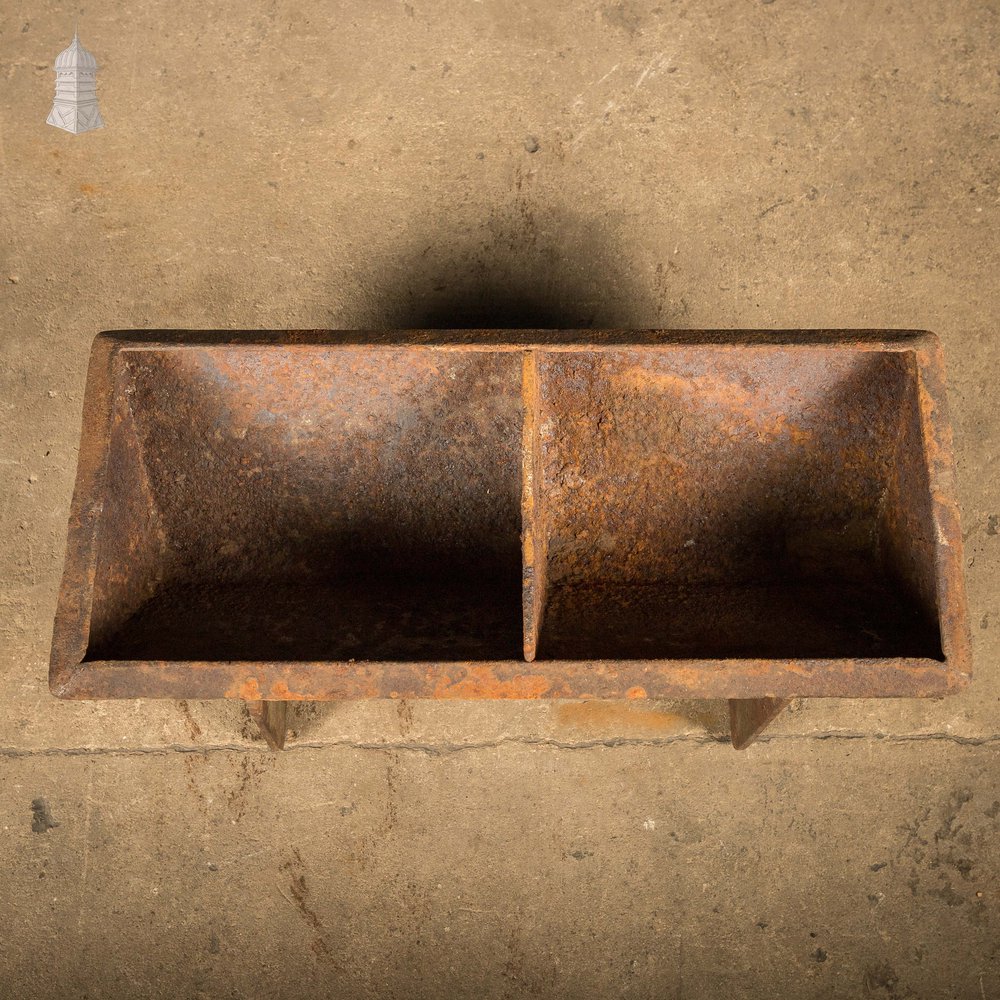 Cast Iron Trough, Compact Triangular-Profile