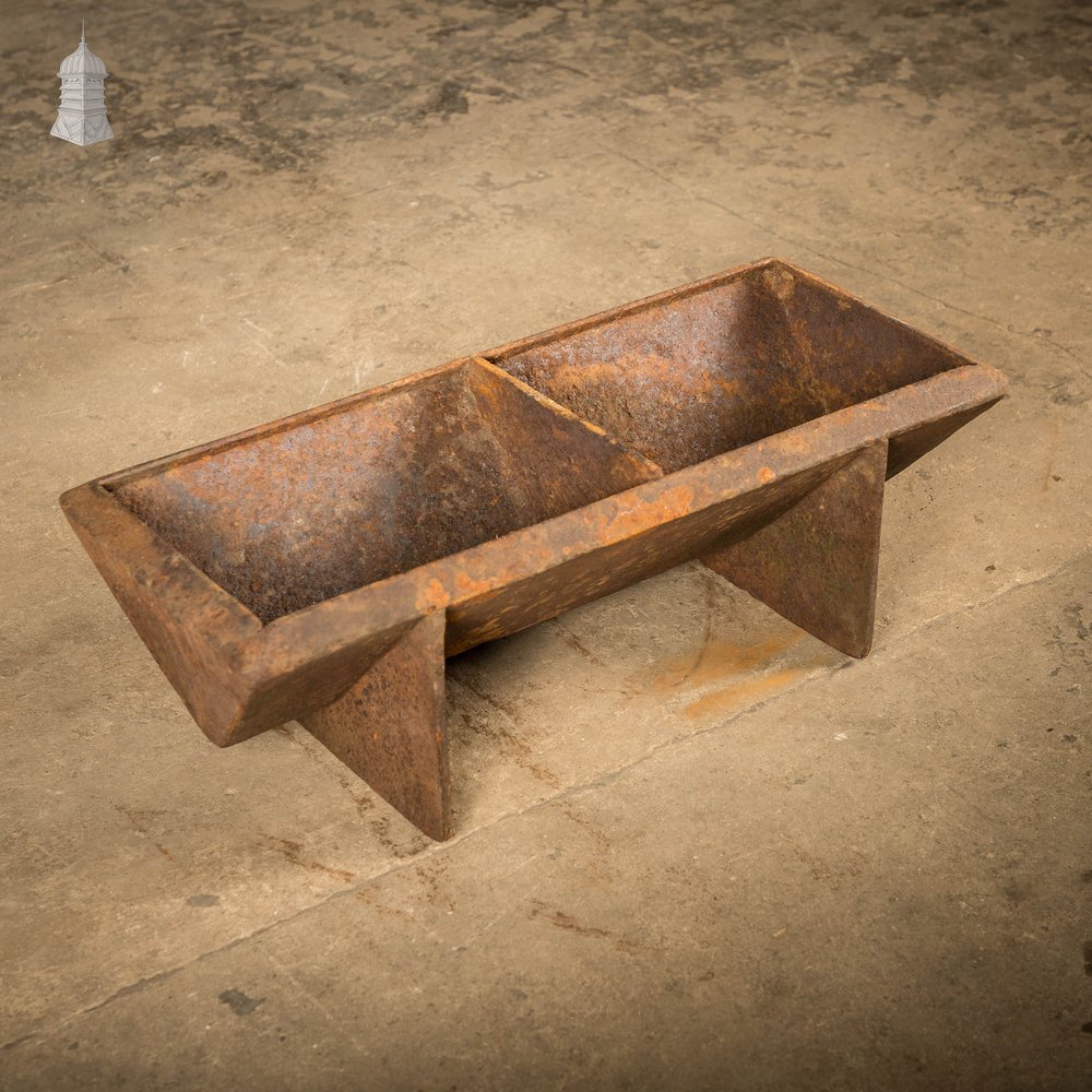 Cast Iron Trough, Compact Triangular-Profile