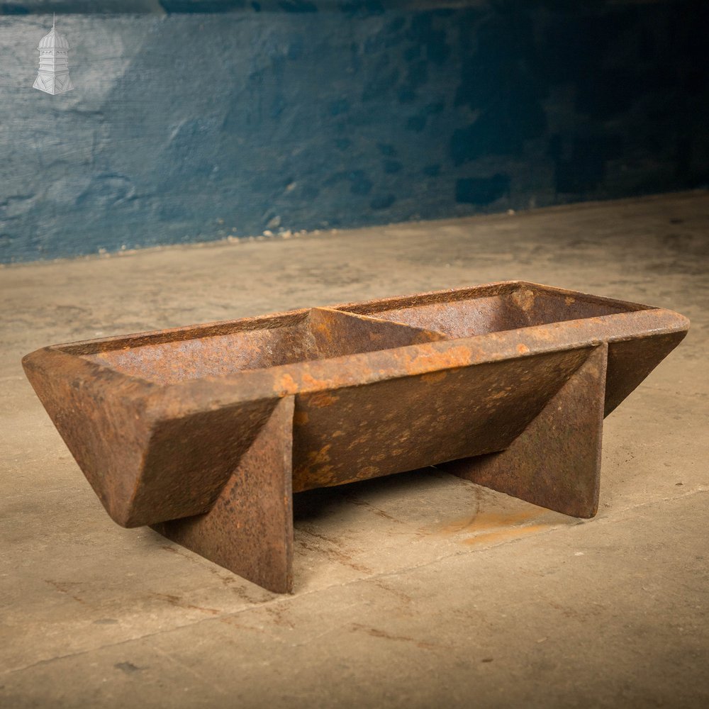 Cast Iron Trough, Compact Triangular-Profile
