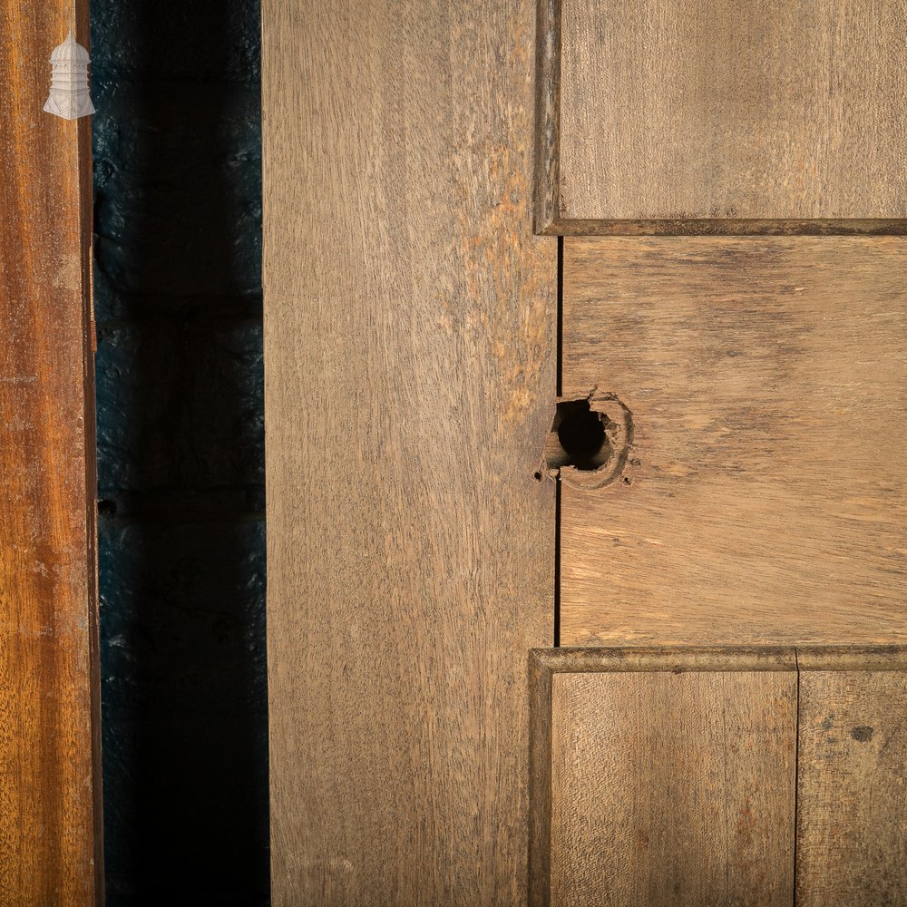 Paneled Mahogany Internal Doors, Set of 2, Early 20th C