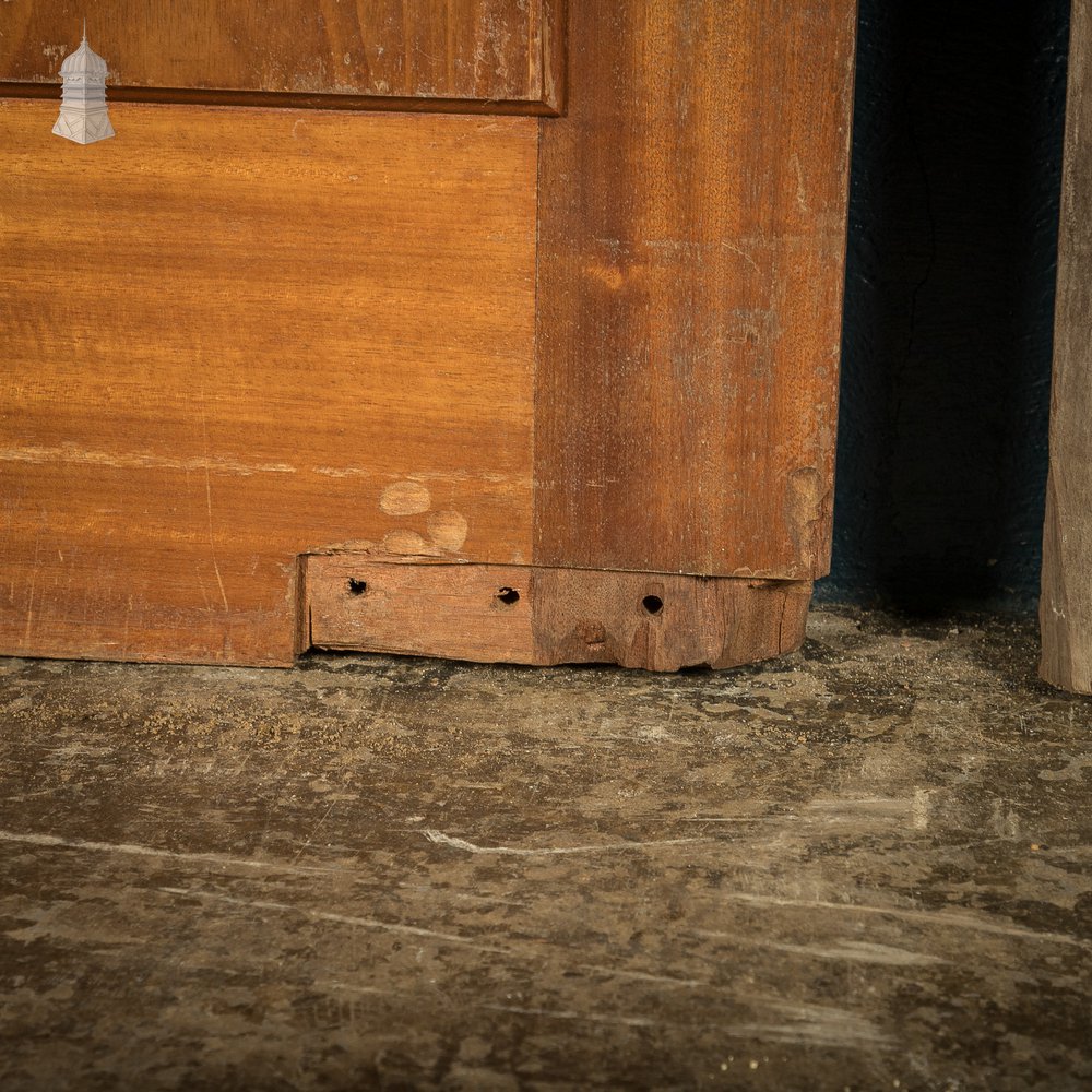 Paneled Mahogany Internal Doors, Set of 2, Early 20th C