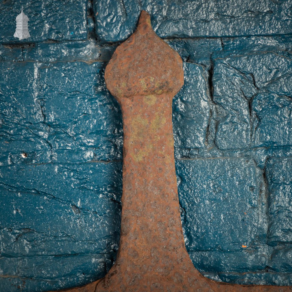 Cross Arrowhead Wall Tie Plate, Cast Iron