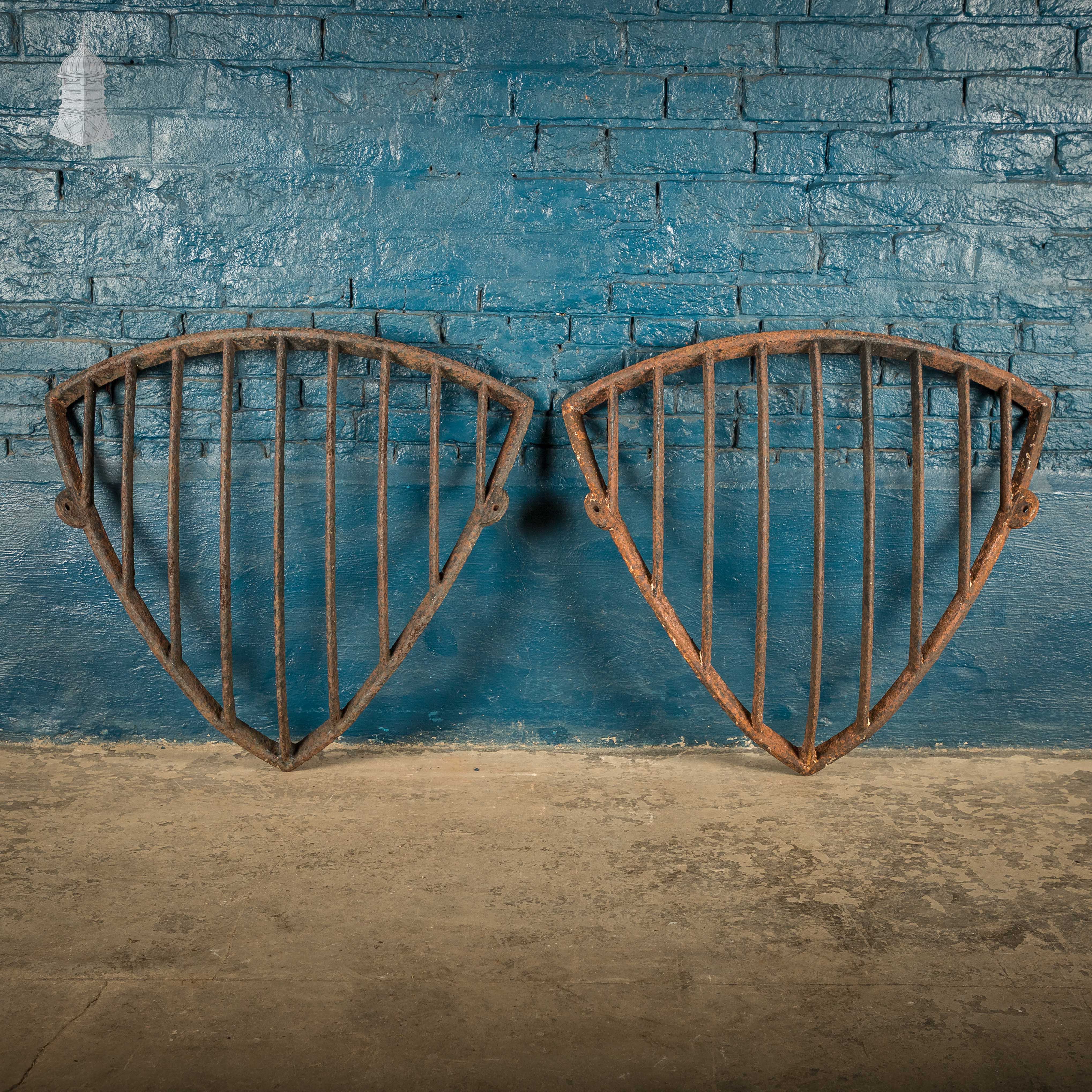 Equine Corner Hay Racks, Pair - Wrought Iron | Norfolk Reclamation