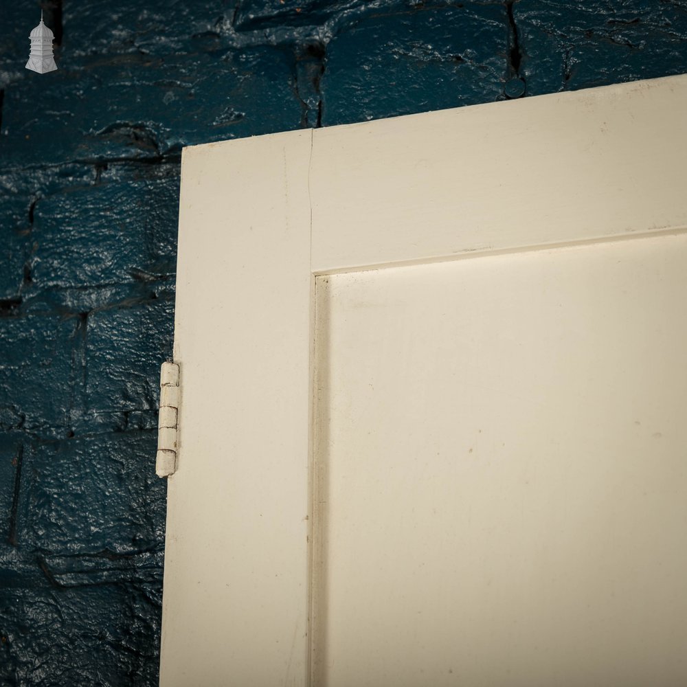 Pine Panelled Door, 2 Panel, White Painted