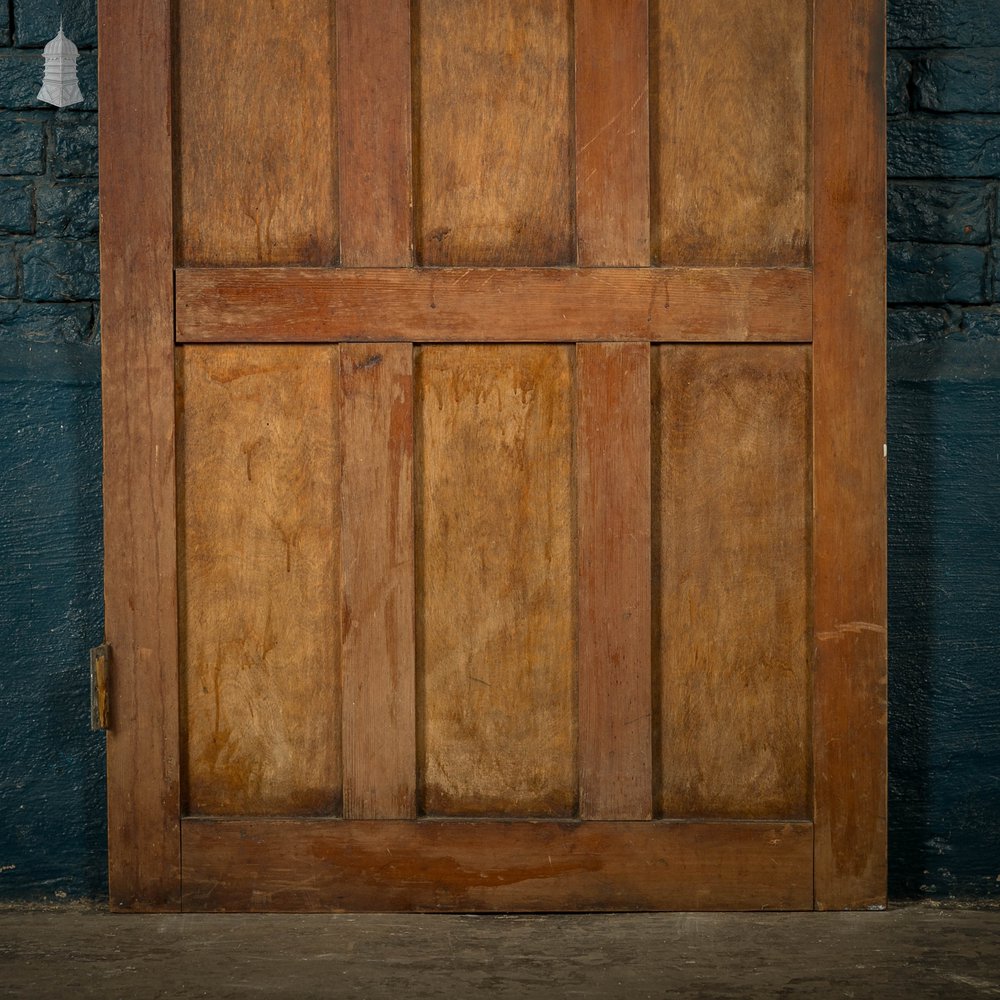 Pine Paneled Door, 12 panel wooden latch