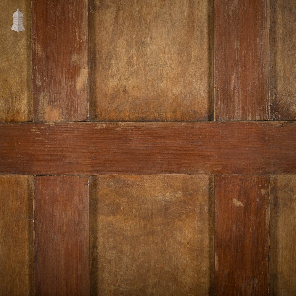 Pine Paneled Door, 12 panel wooden latch