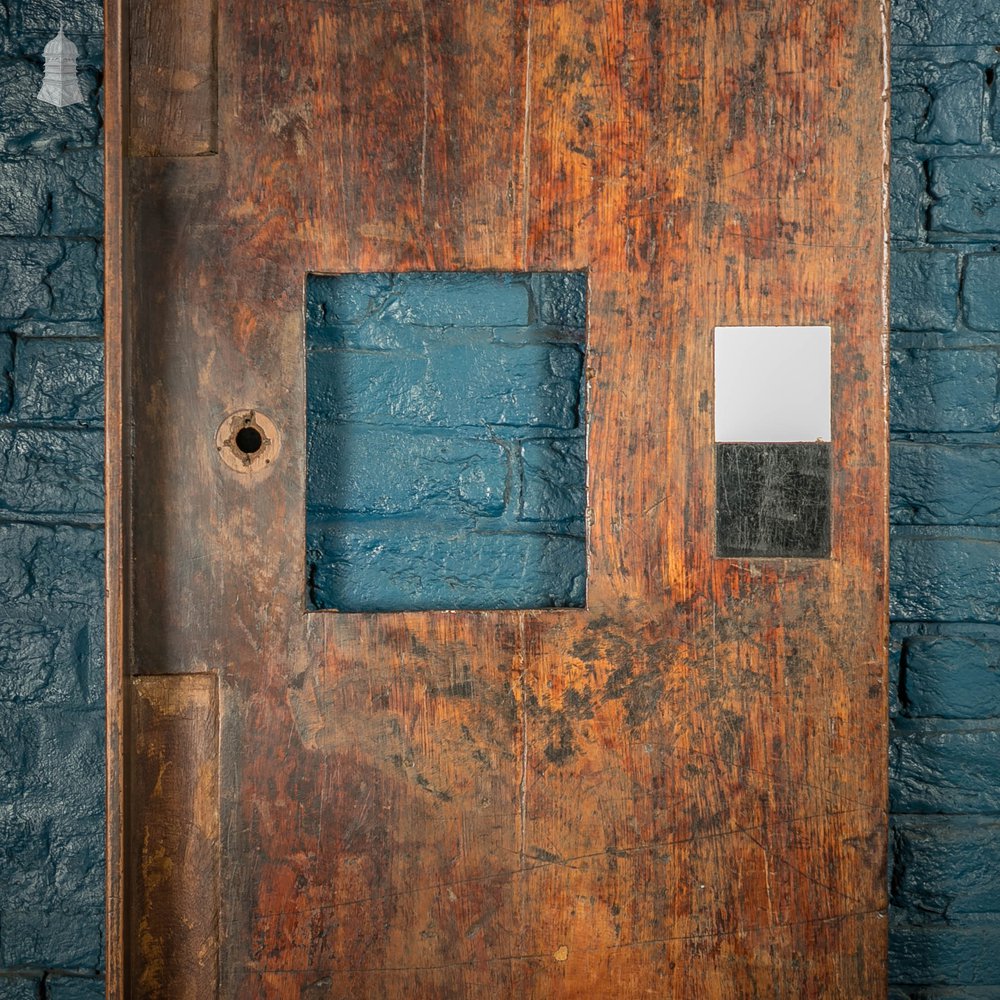 Iroko Worktop, 2.2 Metres Long, Reclaimed From Science Lab With Upstand and Sink Cut Out