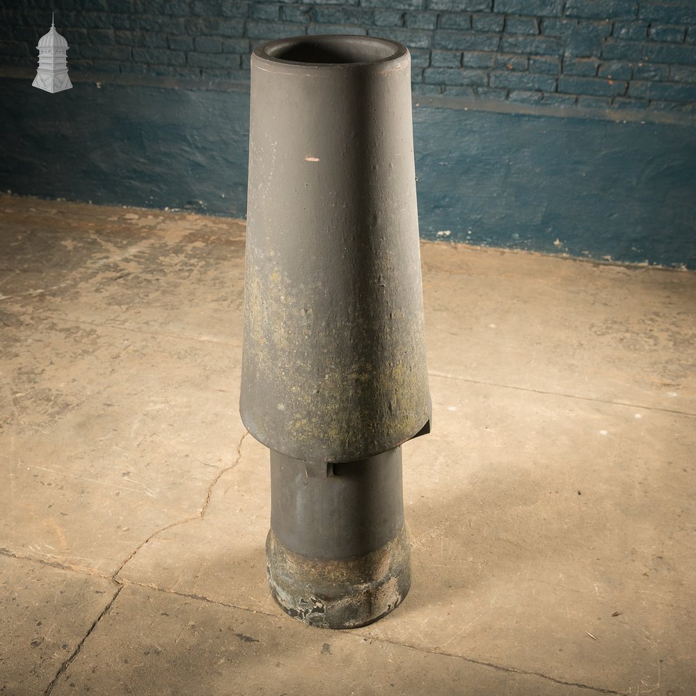 Set of Three Reclaimed Marcone Vented Chimney Pots