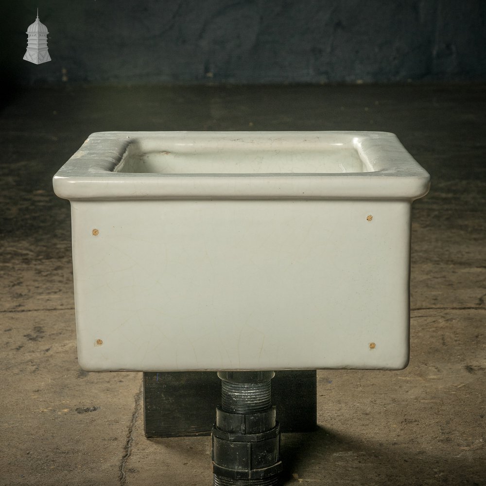 Laboratory Sink, White Glazed Small Belfast Sink by Royal Doulton