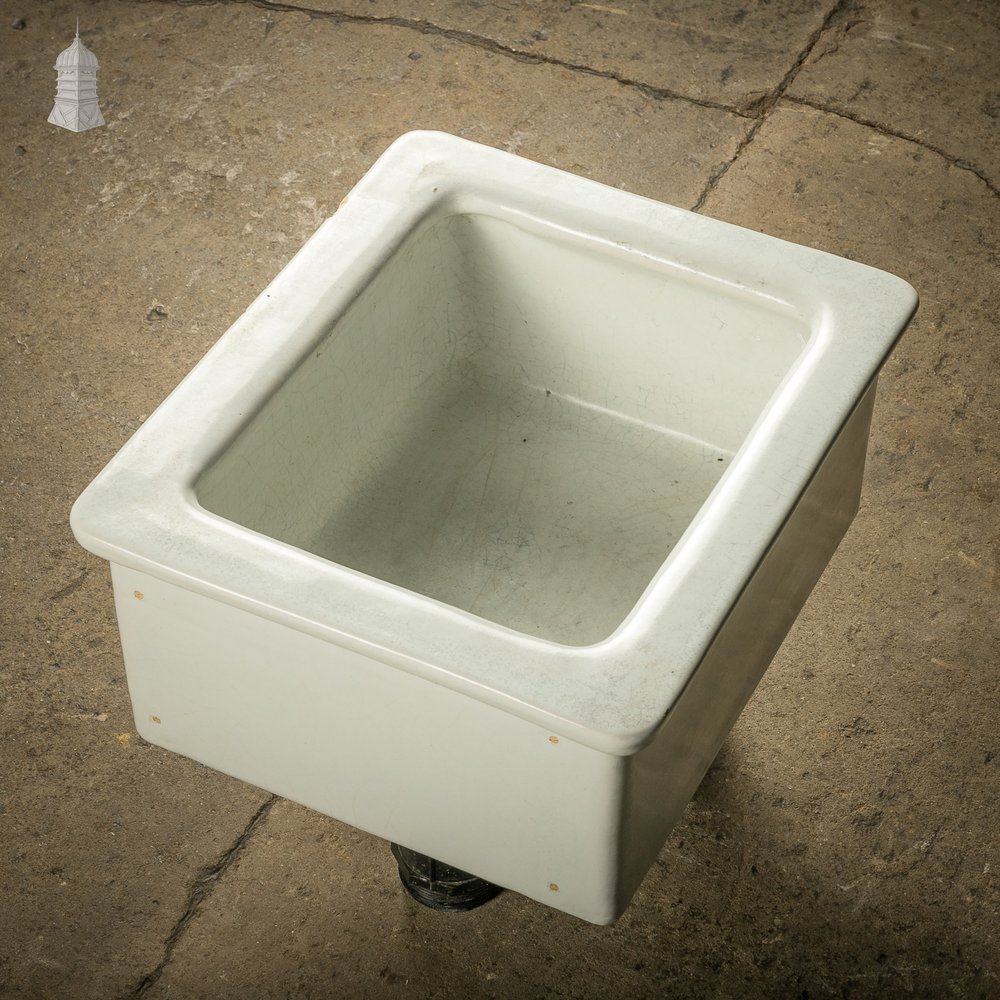 Laboratory Sink, White Glazed Small Belfast Sink by Royal Doulton