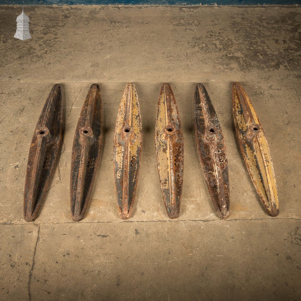 Industrial Tie Plates, Set of 6 Heavy Duty Wall Ties