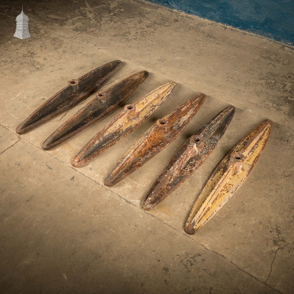 Industrial Tie Plates, Set of 6 Heavy Duty Wall Ties