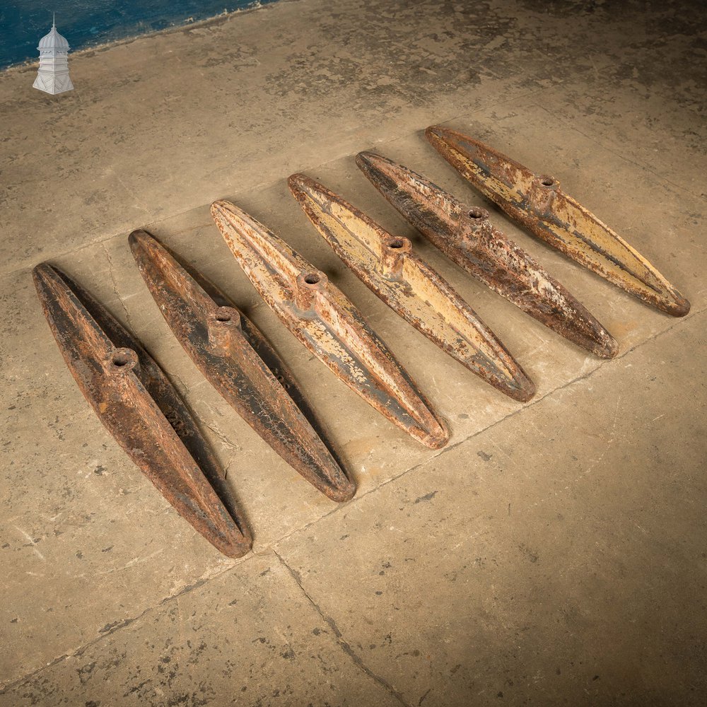 Industrial Tie Plates, Set of 6 Heavy Duty Wall Ties