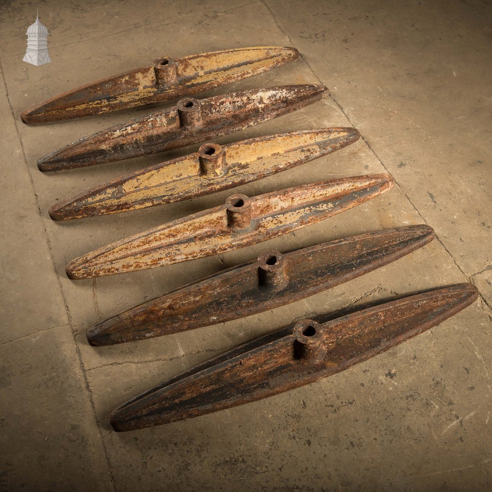 Industrial Tie Plates, Set of 6 Heavy Duty Wall Ties