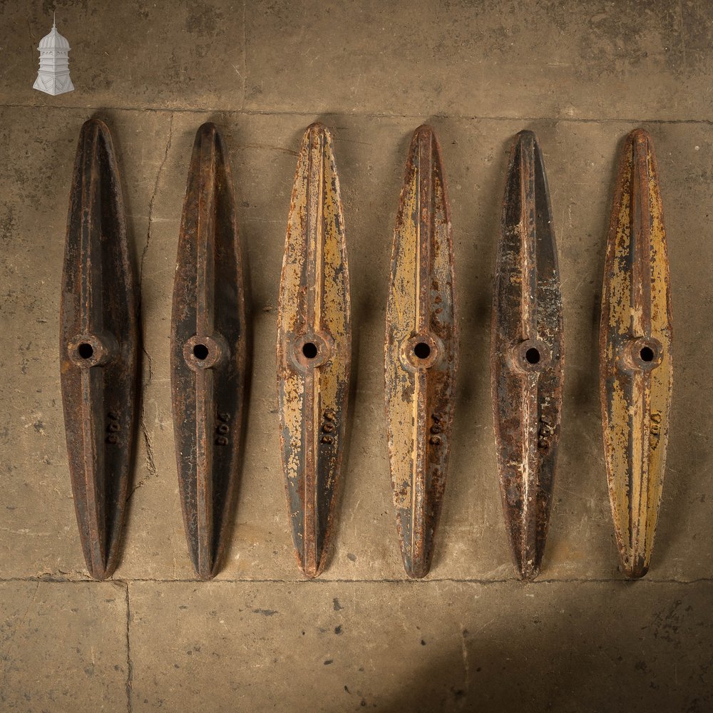 Industrial Tie Plates, Set of 6 Heavy Duty Wall Ties