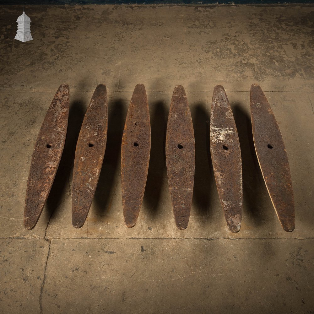 Industrial Tie Plates, Set of 6 Heavy Duty Wall Ties