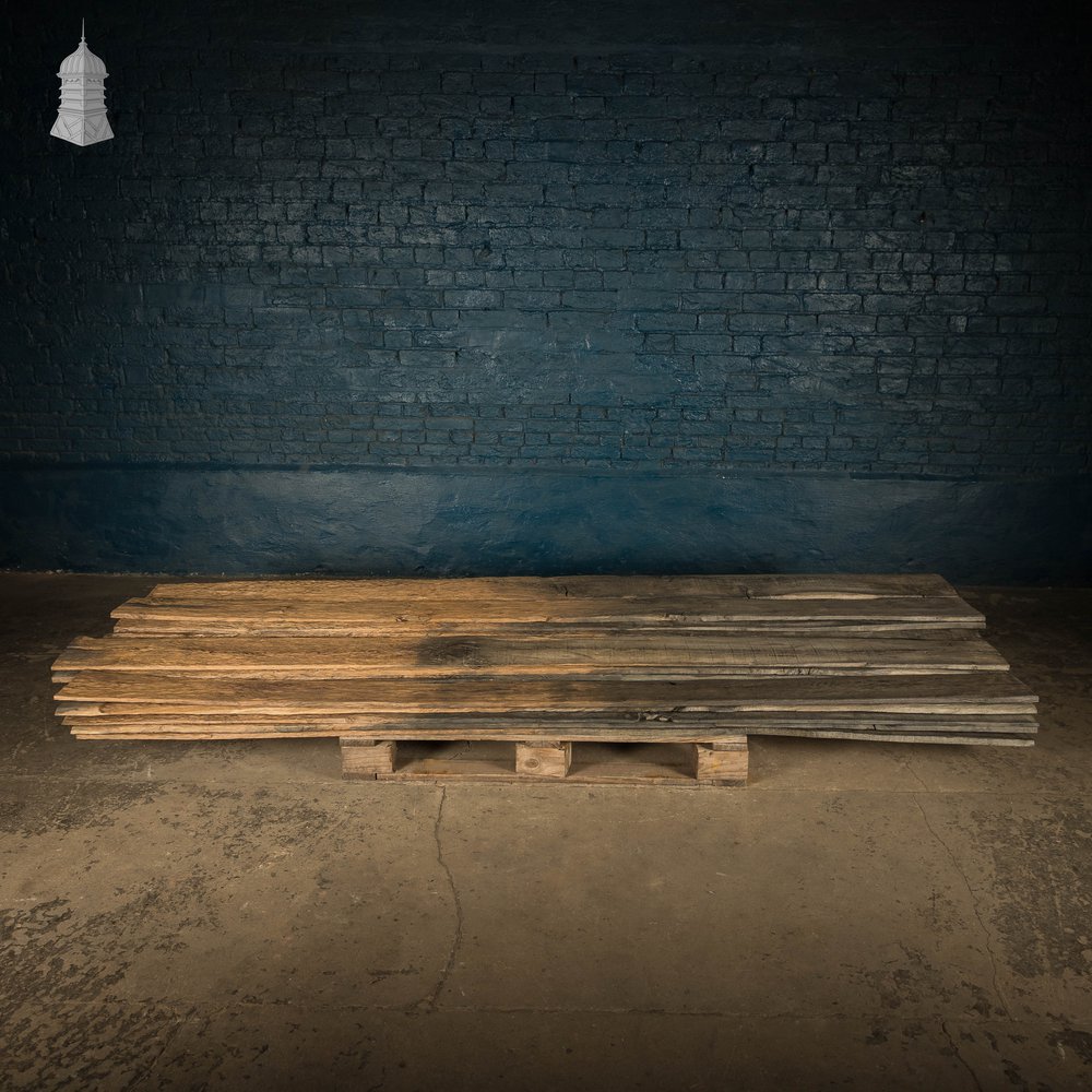 Bog Oak Boards, Cut from Reclaimed Riverband Pilings - 168 Square Metres