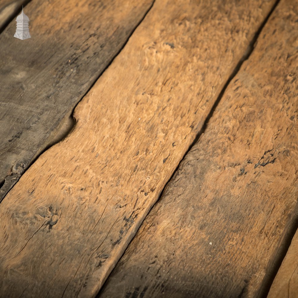 Bog Oak Boards, Cut from Reclaimed Riverband Pilings - 168 Square Metres