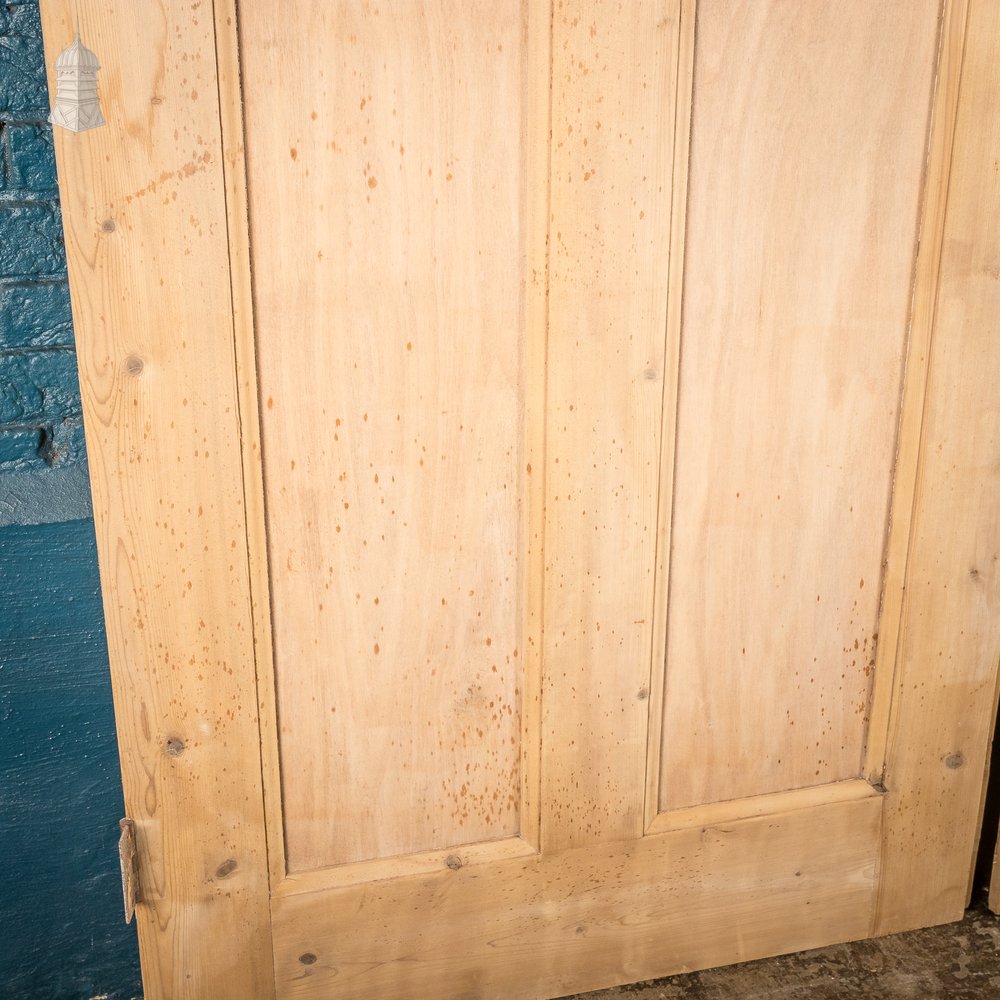 Pine Cupboard Doors, Victorian panelled pair