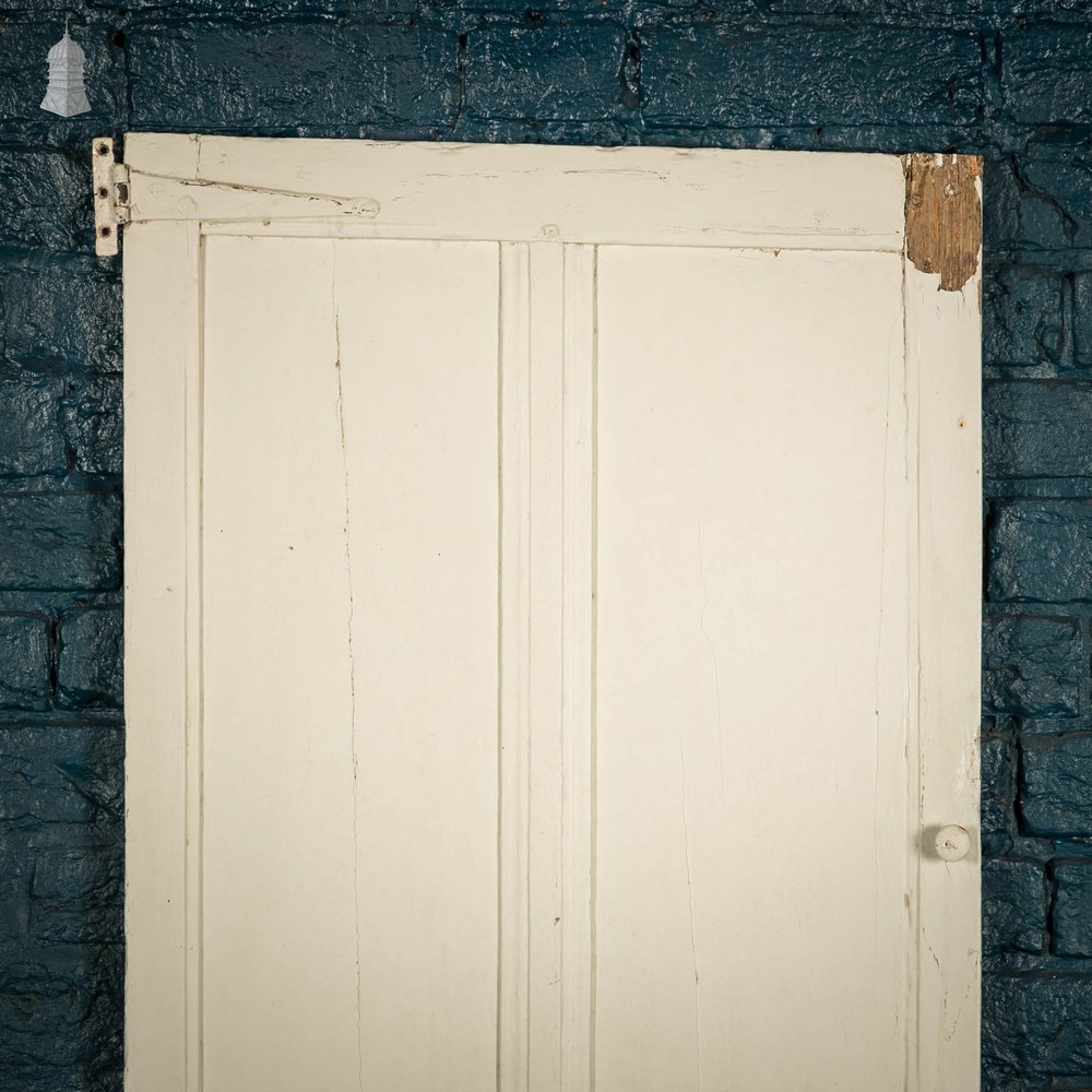 Pine Cupboard Door, 4 Panel White Painted